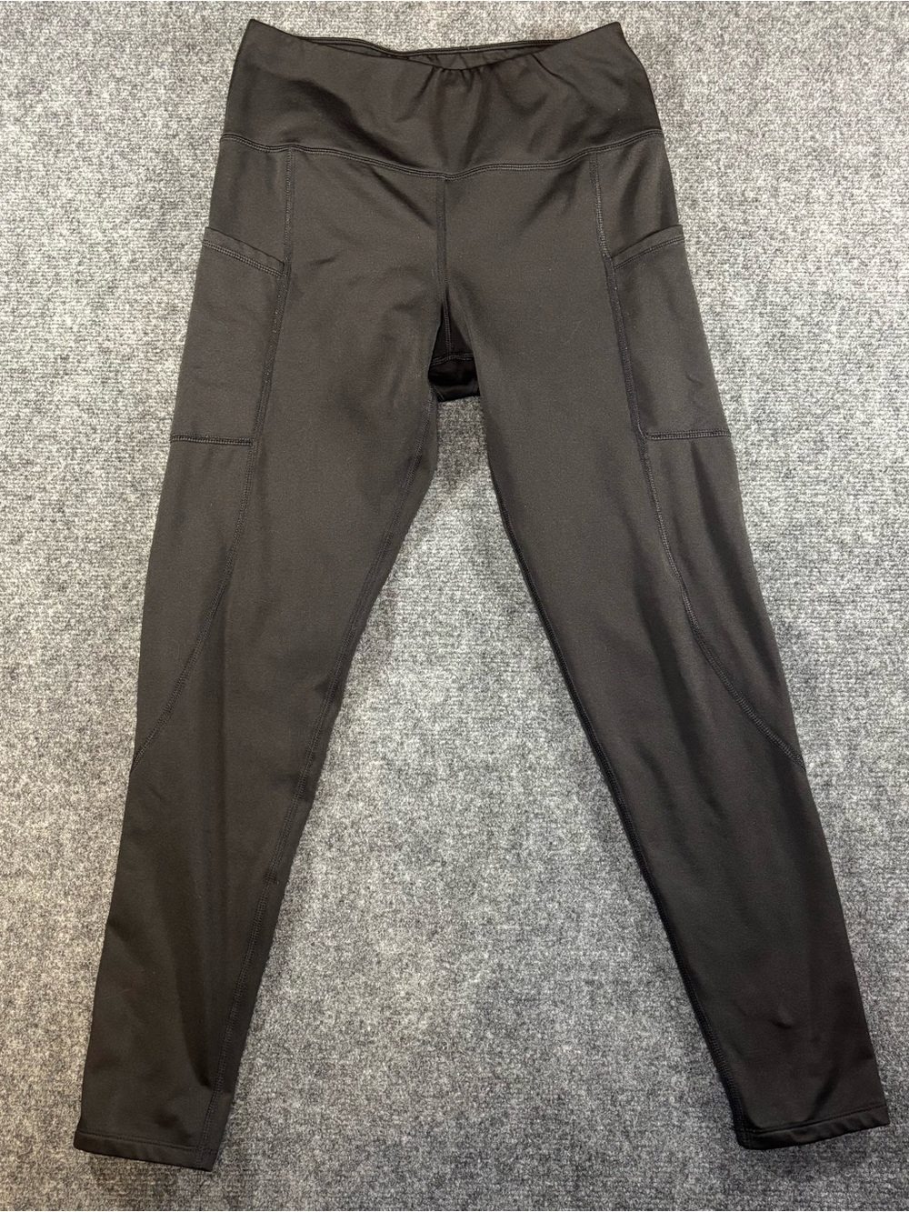 Apana Fleece Lined Leggings Women’s Size Medium Black Activewear Outdoor Running